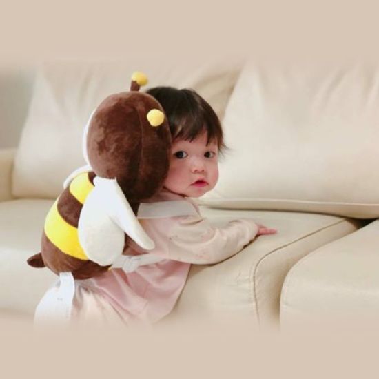 꿀벌 머리쿵방지쿠션 아기 머리보호대 베비쿵