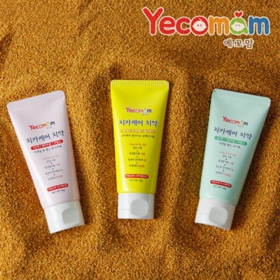 예꼬맘 어린이 치약 60g 3개+소형치약15g 3개 