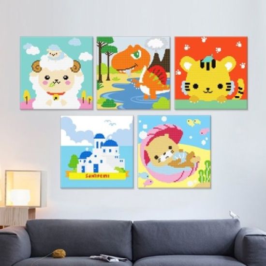 DIY 보석십자수 테마 시리즈  20*20cm