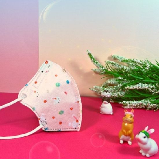 살색토끼 국내산 유아 어린이 캐릭터 마스크 아이다움