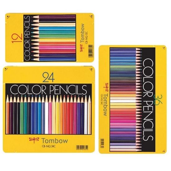 TOMBOW 톰보 스테디셀러 색연필 12색세트 메탈케이스