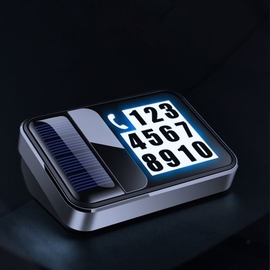 태양광 led 주차번호판 자동차 핸드폰 듀얼 전화번호