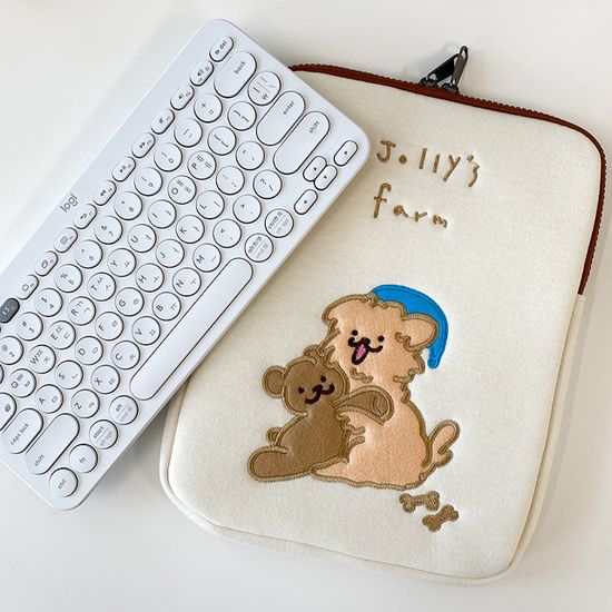 몽몽베어 아이패드 노트북 파우치 맥북 태블릿 가방