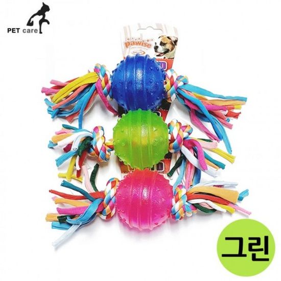 위생용품 포와이즈 치실 그린 토이 볼 TPR(WFGDCT4)