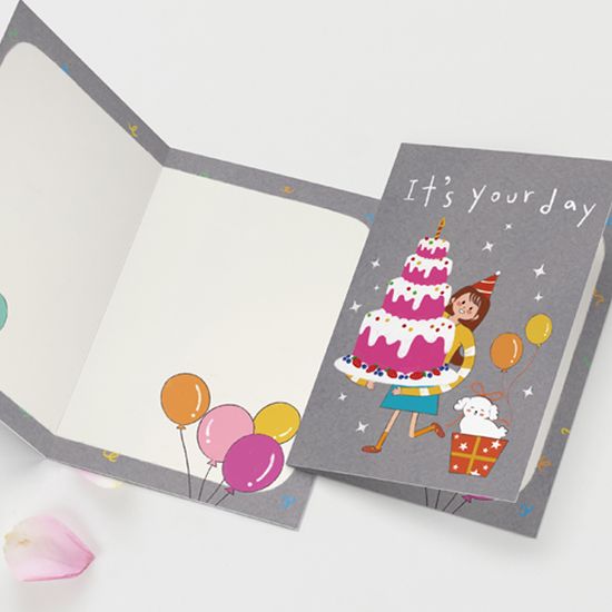 캘리그라피 생일카드 HNG2418 - IT'S YOUR DAY 신상 