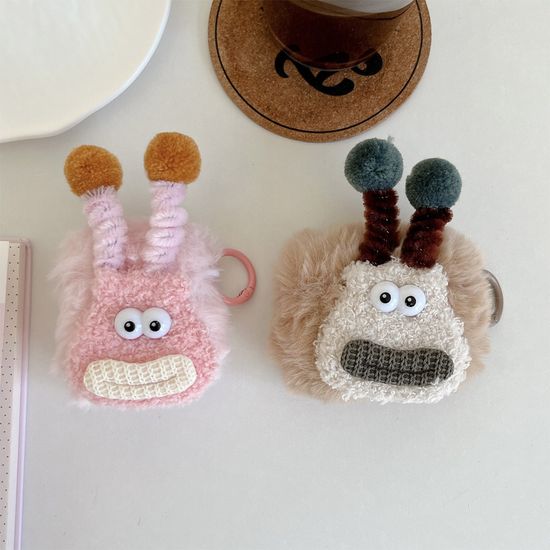 에어팟 4 3 2 PRO 커플 더듬이 캐릭터 털 인형 케이스