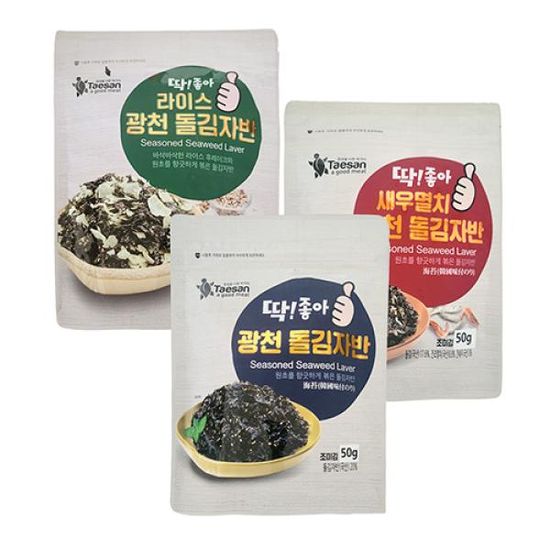 딱좋아 광천 돌김자반 3종세트