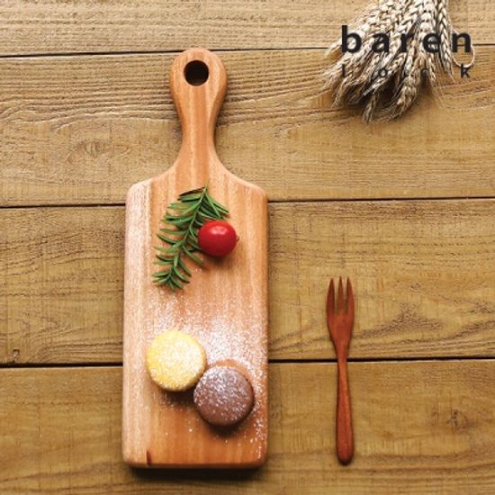 바른락 마호가니 우드 플레이팅 도마 (소)