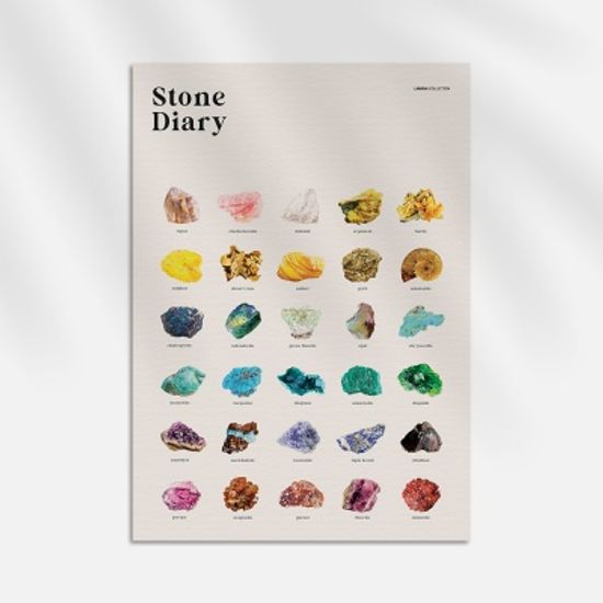 Stone Diary, 인테리어 캔버스 액자 2종 / A2