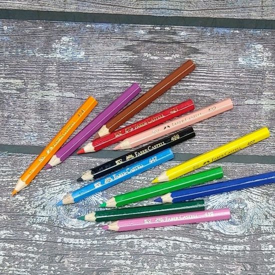 파버카스텔 미니 지관 12색 수채색연필 114412 1개