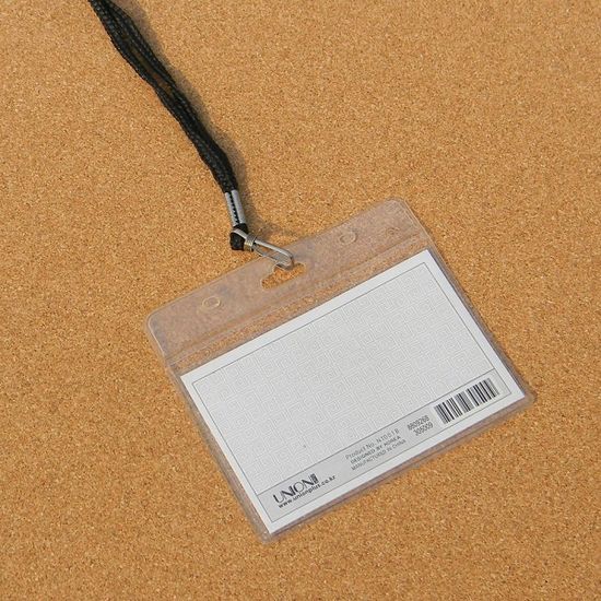 PVC 500 목걸이 카드명찰 NT0019-가로형 2팩(40개)