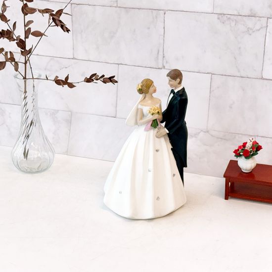 마리 웨딩 인형 커플 장식소품