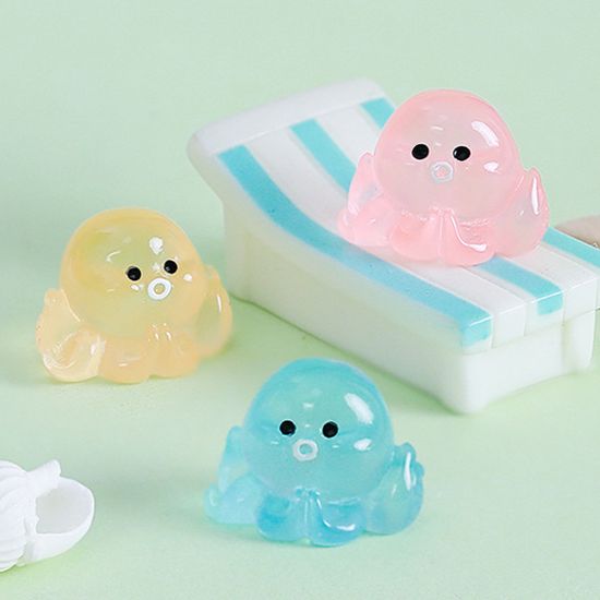 미니 야광 문어 C타입 먼지 마개 충전단자 보호캡 