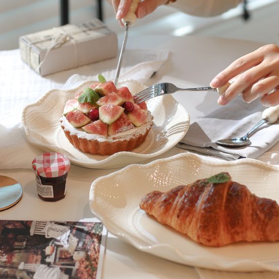 [2P세트] 플로라 웨이브 플레이트 세트(S+플래터)