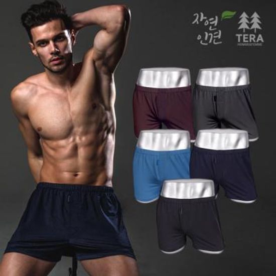 테라우드 자연 인견 스판트렁크 남자팬티 5종세트