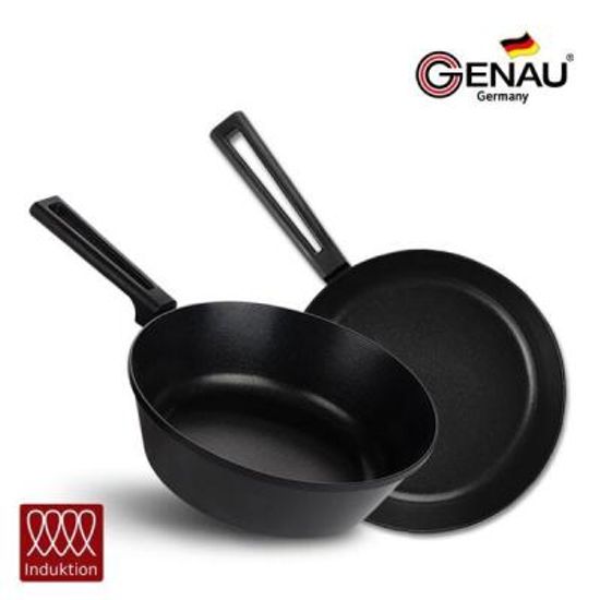 [제너] 펜슬러 인덕션 티타늄코팅 28cm 2종세트