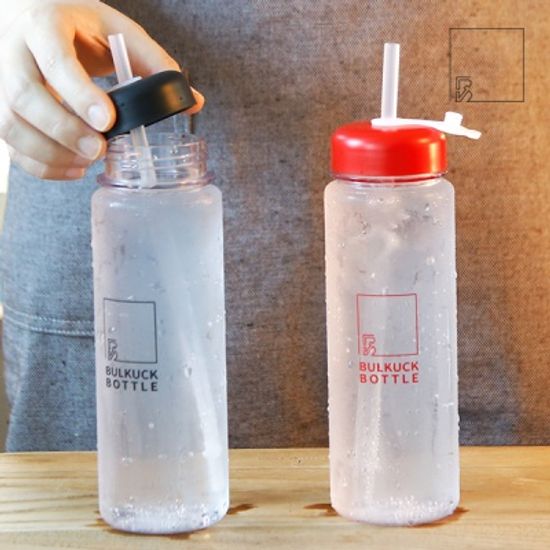 BULKUCK 트라이탄 스트로우 보틀 500ml (레드)