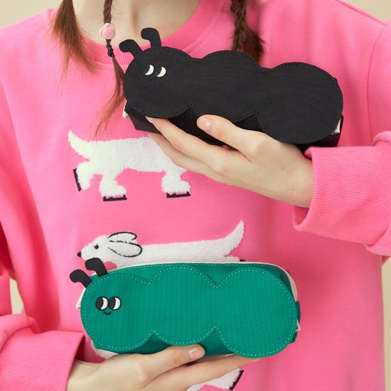 반워크 애벌레 필통