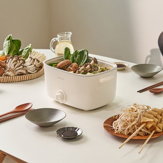 단미 사각 라면포트 멀티쿠커 전기 찜기 냄비 2.5L
