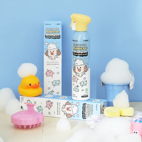 펫생각 데일리케얼 이지클렌징 강아지 버블 펫 샴푸