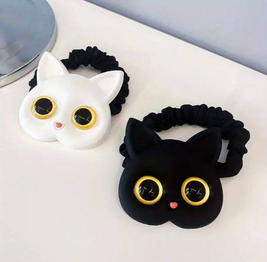 고양이 머리끈 머리집게 헤어핀 헤어집게 스크런치 