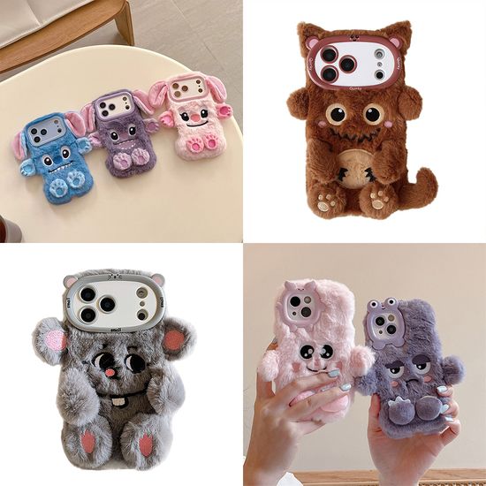 갤럭시s25 24 23 a56 36 26 17 외계인 털 인형 케이스