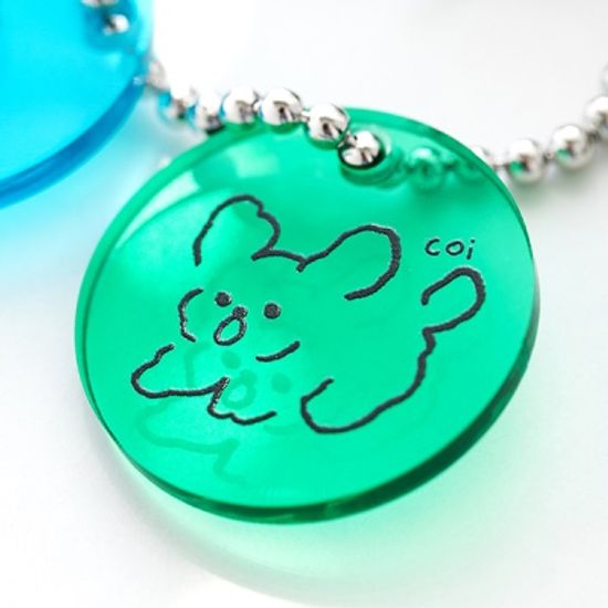 애니메리코이 동그란 키링