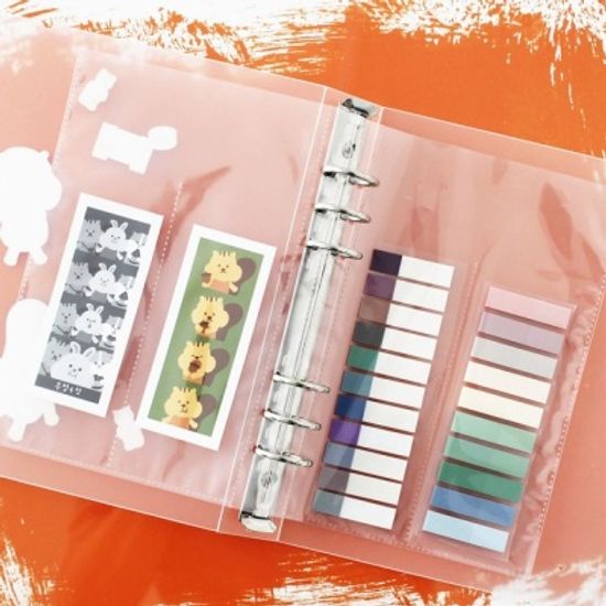 6공 바인더 리필내지 8종 앨범 스티커 포카