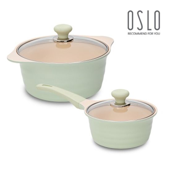 오슬로 허브 인덕션 냄비세트 2종(18편수+24양수)