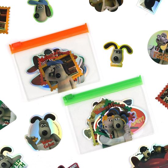 핑크풋 [공식정품]월레스와그로밋조각도무송스티커