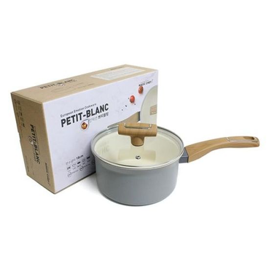 [매직쉐프] 인덕션 쁘띠블랑 편수 냄비 (18cm)