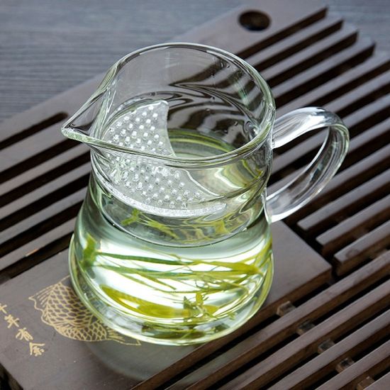 브라이트 필터형 유리 숙우(275ml)/투명 차주전자