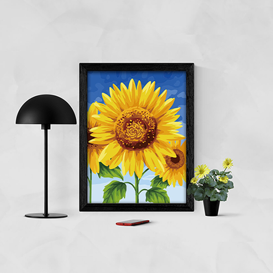 DIY 보석십자수 세트 30x40 해바라기