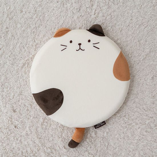 고양이 극세사 메모리폼 방석 3color