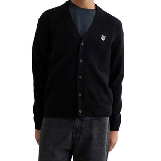 메종키츠네 그레이폭스 헤드 가디건