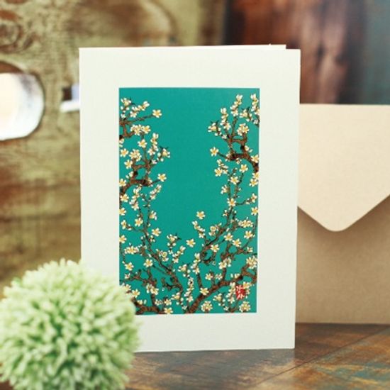 민트블라썸 감사카드 연하장 FT214-5