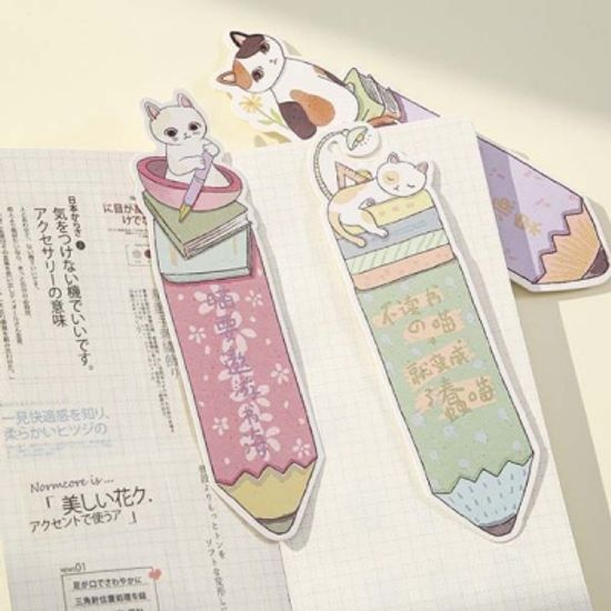 귀여운 고양이 책갈피 30매세트 