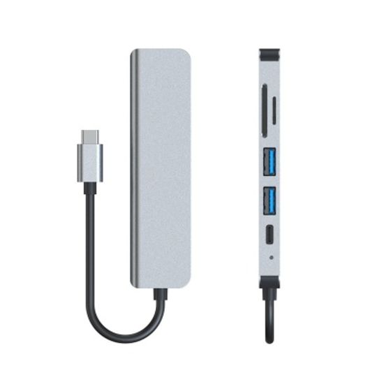 6in1 USB C타입 멀티 허브 HDMI 4K 멀티포트 BOS-H700