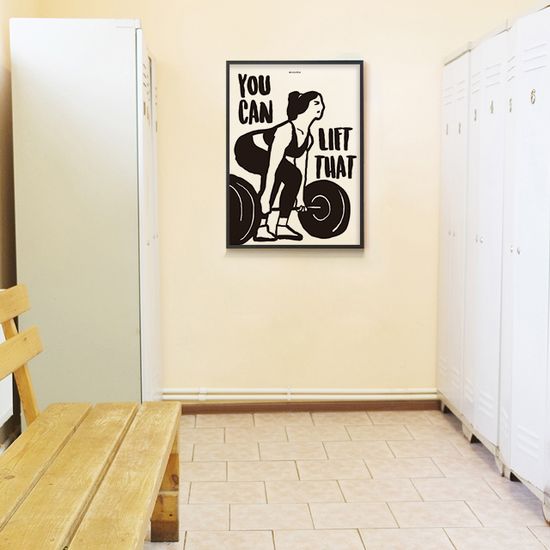 피지컬 M 디자인 포스터 다이어트 운동