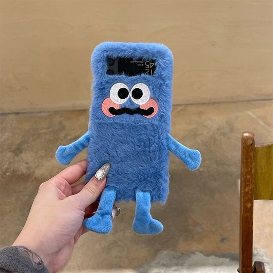 갤럭시z플립 6 5 4 3 귀여운 부끄 커플 인형 털케이스