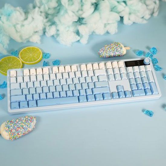 큐센 Q104 LCD 풀윤활 가스켓 유무선 기계식 키보드