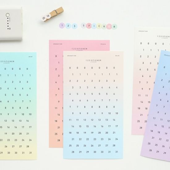 123 STICKER (2sheets)