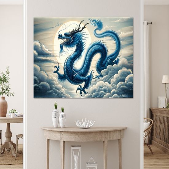 청룡 풍수 인테리어 용그림 액자 개업선물 특대형