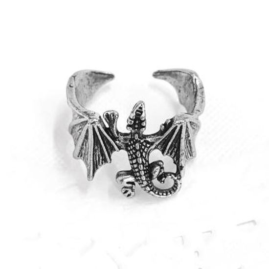[실버문]  엔틱 실버 도마뱀 반지