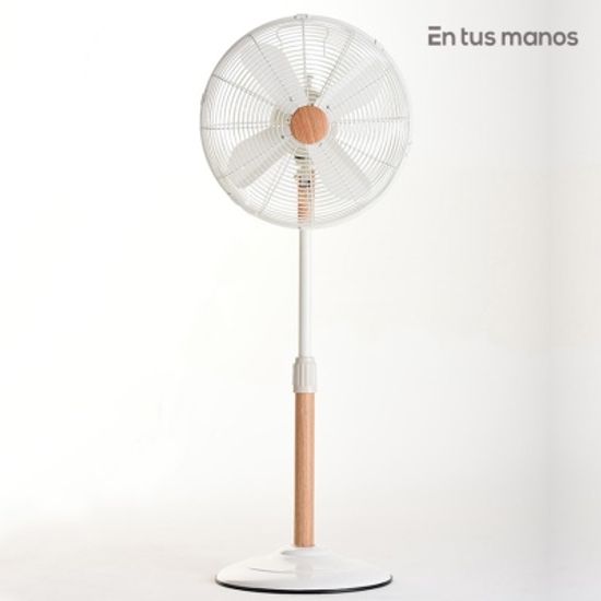 엔뚜마노 35cm 우드 메탈 스탠드 선풍기 WF-2900