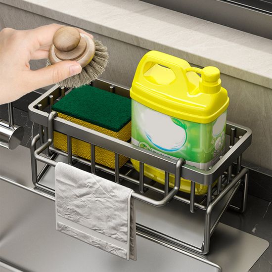 물빠짐 주방 설거지 수세미 세제 거치대 보관함