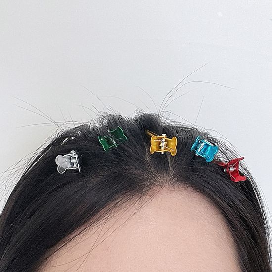 핀컬핀 앞머리 고정 핀 메이크업 미용실 집게 핀 10개