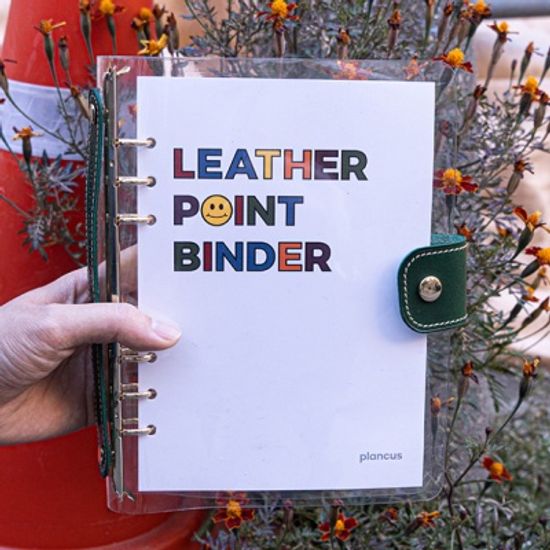 플랜커스 레더 포인트 바인더 A5 20공 6공