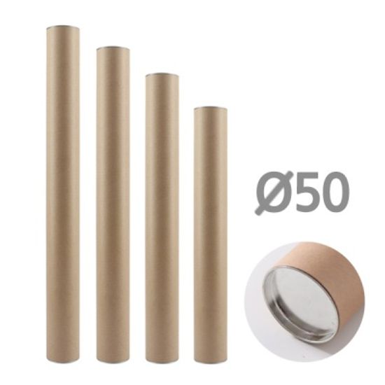 포스터 브로마이드 보관용 지관통 50ea 1BOX 4size