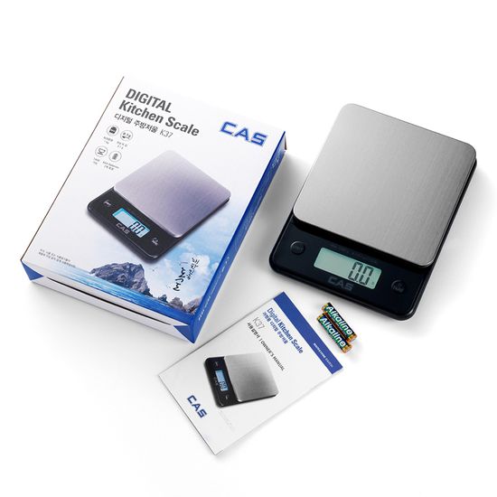 카스(CAS) 0.1g 디지털 주방저울(전자저울) K-37